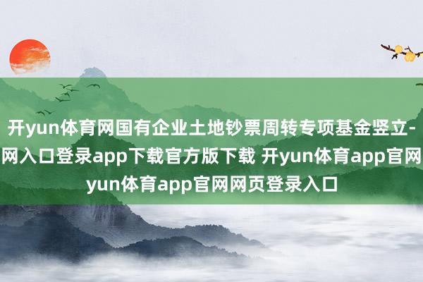 开yun体育网国有企业土地钞票周转专项基金竖立-开yun体育官网入口登录app下载官方版下载 开yun体育app官网网页登录入口