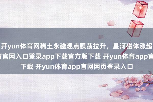 开yun体育网稀土永磁观点飘荡拉升，星河磁体涨超10%-开yun体育官网入口登录app下载官方版下载 开yun体育app官网网页登录入口