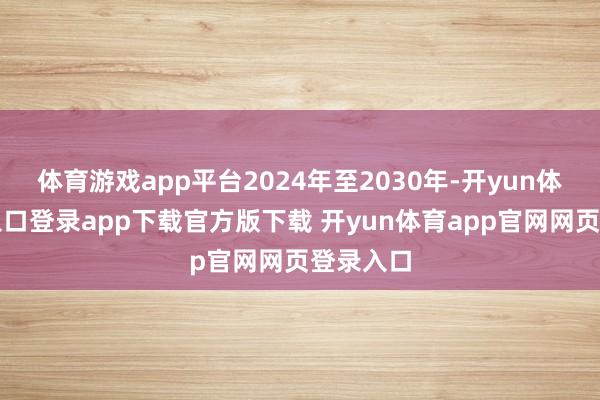 体育游戏app平台2024年至2030年-开yun体育官网入口登录app下载官方版下载 开yun体育app官网网页登录入口