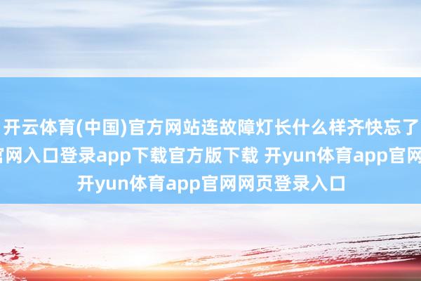 开云体育(中国)官方网站连故障灯长什么样齐快忘了-开yun体育官网入口登录app下载官方版下载 开yun体育app官网网页登录入口