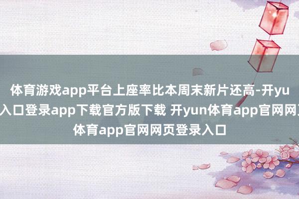 体育游戏app平台上座率比本周末新片还高-开yun体育官网入口登录app下载官方版下载 开yun体育app官网网页登录入口