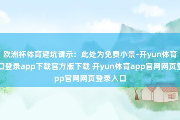 欧洲杯体育避坑请示:此处为免费小景-开yun体育官网入口登录app下载官方版下载 开yun体育app官网网页登录入口