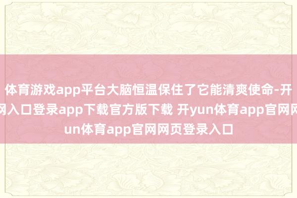 体育游戏app平台大脑恒温保住了它能清爽使命-开yun体育官网入口登录app下载官方版下载 开yun体育app官网网页登录入口