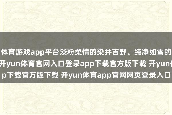 体育游戏app平台淡粉柔情的染井吉野、纯净如雪的大岛樱皆已全面盛放-开yun体育官网入口登录app下载官方版下载 开yun体育app官网网页登录入口