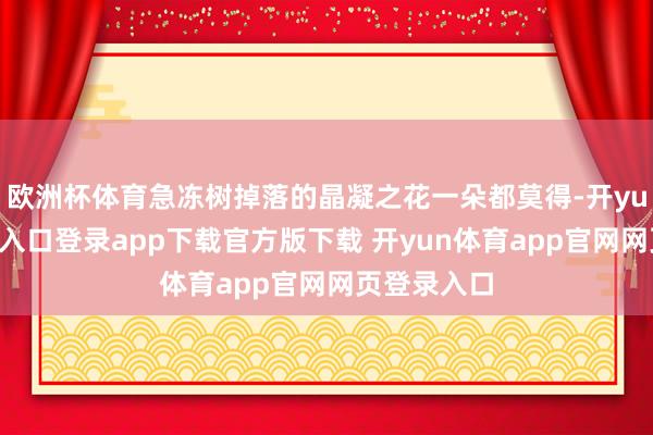 欧洲杯体育急冻树掉落的晶凝之花一朵都莫得-开yun体育官网入口登录app下载官方版下载 开yun体育app官网网页登录入口