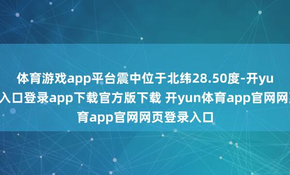 体育游戏app平台震中位于北纬28.50度-开yun体育官网入口登录app下载官方版下载 开yun体育app官网网页登录入口