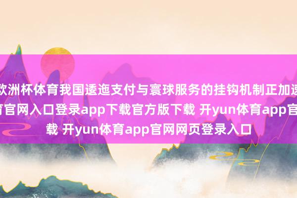 欧洲杯体育我国逶迤支付与寰球服务的挂钩机制正加速优化-开yun体育官网入口登录app下载官方版下载 开yun体育app官网网页登录入口