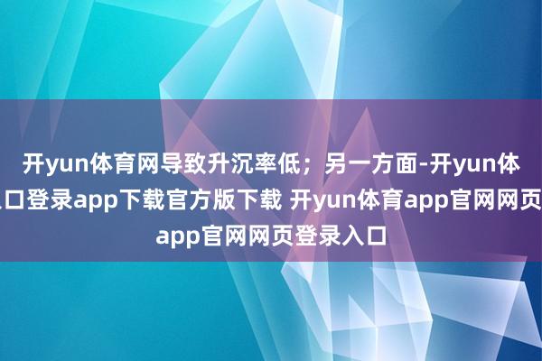 开yun体育网导致升沉率低；另一方面-开yun体育官网入口登录app下载官方版下载 开yun体育app官网网页登录入口