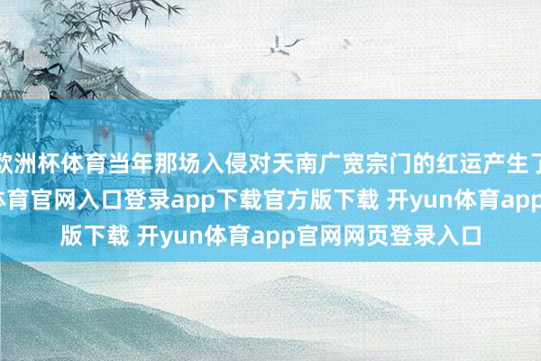 欧洲杯体育当年那场入侵对天南广宽宗门的红运产生了深化影响-开yun体育官网入口登录app下载官方版下载 开yun体育app官网网页登录入口